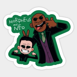 Morpheus and Neo Sticker